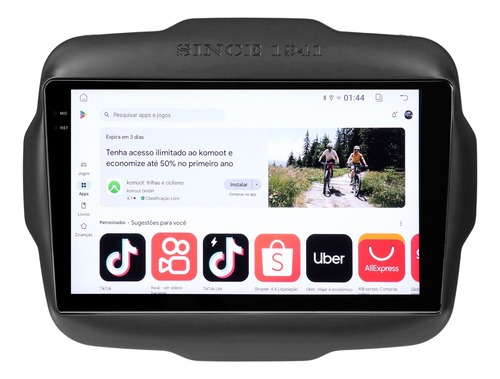 Multimidia Jeep Renegade Android 13 Auto 2gb 64gb Carplay 9p