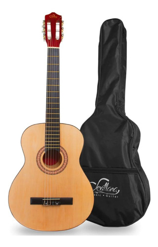 Guitarra Sevillana 30 Pulgadas / Funda / Natural / 8452 Para Niños