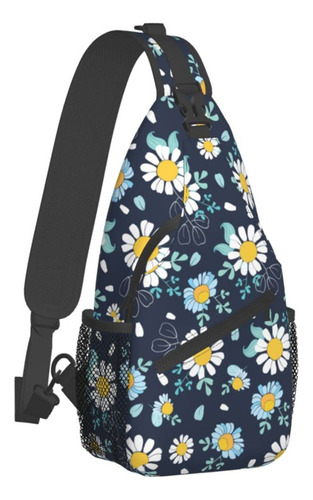 Junong Lindo Daisy Flor Impresión Sling Bag Crossbody Sling