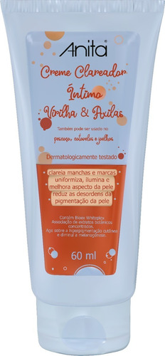 Creme Clareador Íntimo Manchas Axila E Virilha Anita