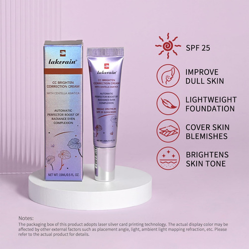 Cc Brighten Correction Cream Com Centella Asiatica - Melhora
