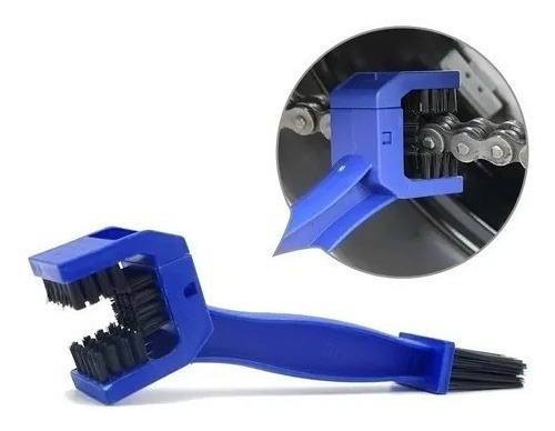 Kit 3 Escova Limpa Corrente Bike Transmissão Relação Motos