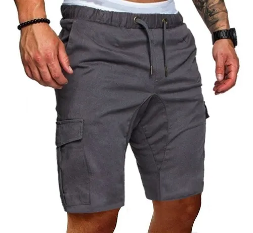 Bermudas Hombre Casual Short Suelto C modo Bolsillos De Moda