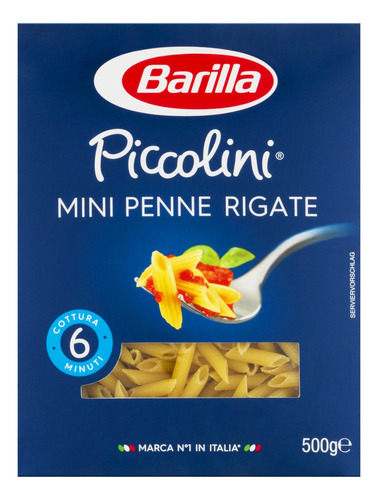 Macarrão de Sêmola Mini Penne Barilla Piccolini Caixa 500g