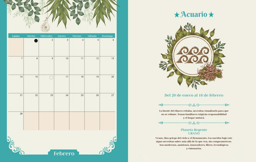 Imagen 2 de 3 de Agenda Semanal 2022 Herbolaria Rituales Sagrados Bruja Pop