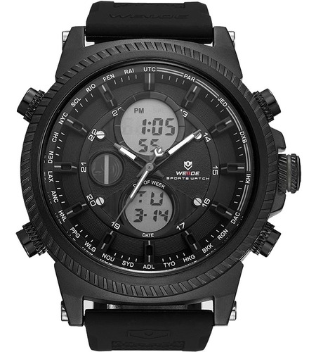 Relógio Masculino Weide Anadigi Preto 10467