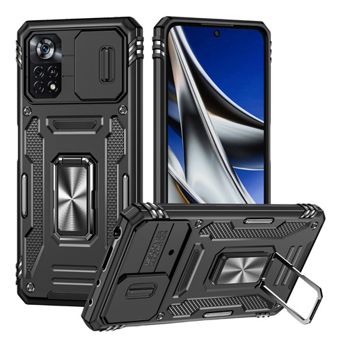 Funda Para Xiaomi Poco X4 Pro 5g Tapa Deslizante + Mica