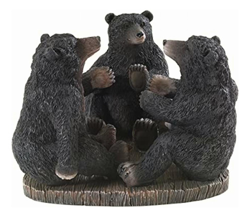 Avanti Linens Black Bear Lodge Soporte Para Cepillo Para