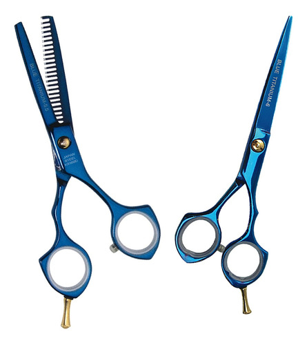 Pack Tijera De Corte & Entre Sacar Kasho Azul 5.5