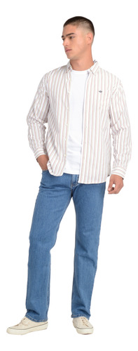 Camisa Hombre Woven Refine Regular Fit Blanco Dockers