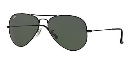 Ray-ban Rb 3025 Aviador Negro W / Verde Gris (g15) Wko6e