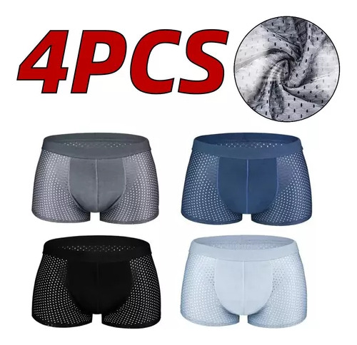 Calzoncillos De Malla Transpirable Para Hombre De 4 Piezas D