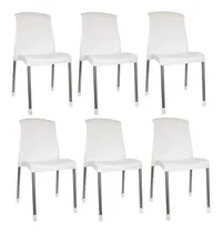 Comprar Sillas Plasticas Apilables Reforzadas Galana Malba Pack 6