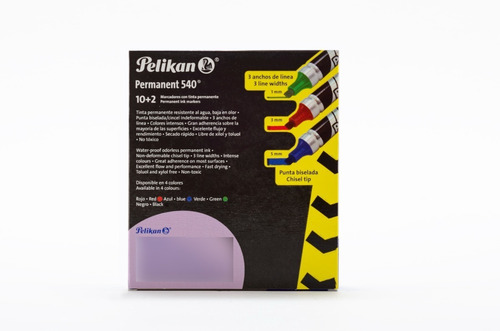 Imagen 2 de 5 de Marcador Pelikan Permanent 540 Industrial (10 U + 2 Gratis)