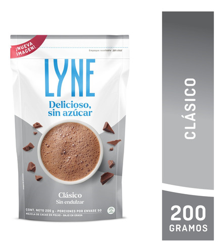 Chocolate Lyne Clásico Polvo 200 Gramos - g
