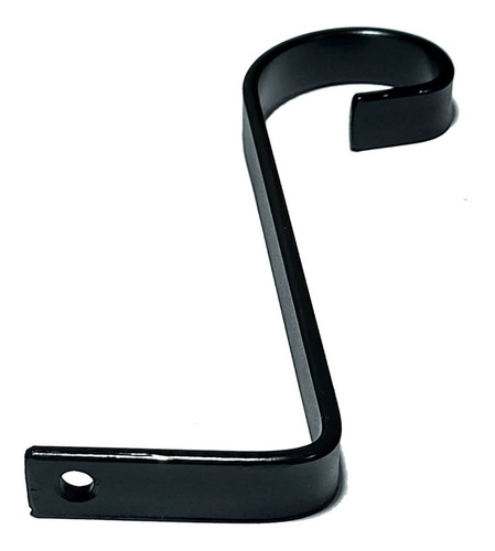 Imagem 3 de 5 de Gancho Suporte Rústico P/ Plantas Flores L20 Preto Kit C/ 02