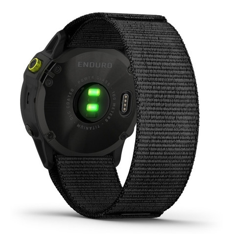 Smartwatch Garmin Enduro Titanio con revestimiento de DLC negro con correa de nailon UltraFit negra