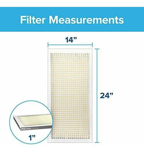 Imagen 2 de 6 de Filtrete Xx Filtro Aire Para Horno Ca Mpr Polvo Basico Ny