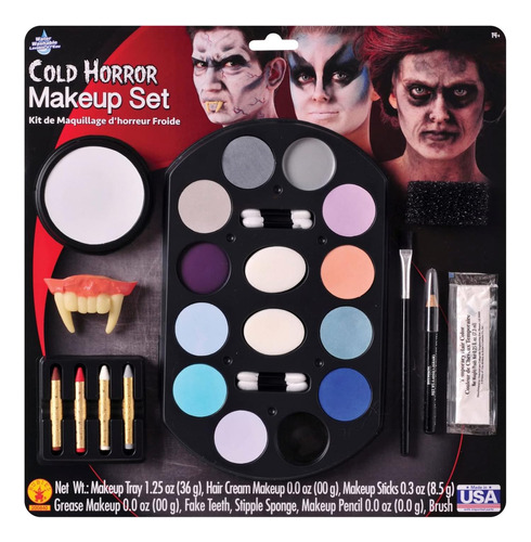 Kit De Maquillaje Para Disfraz Rubies Value, Cold Horror