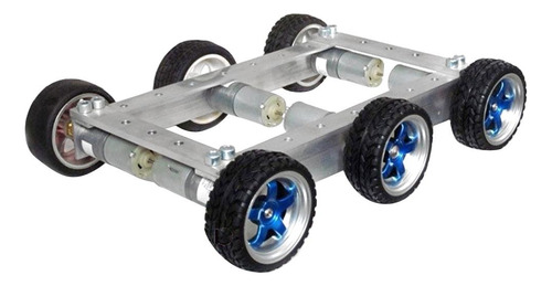Chasis De 6wd Robot Chassis Con 6pcs Motors Visualización