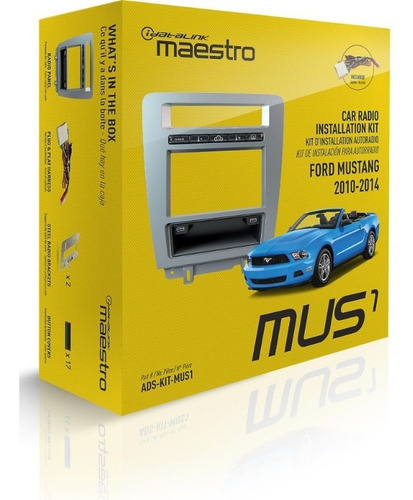 Frente Adaptador Ford Mustang 2010-14 Kit-mus1 Plug And Play
