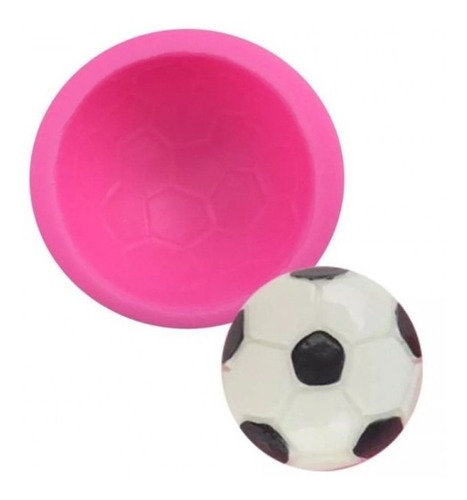 Molde De Silicone Bola De Futebol Para Confeitar