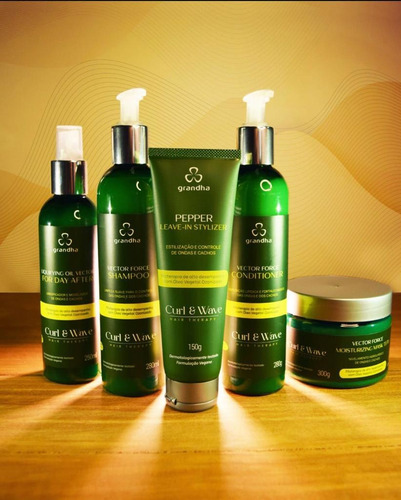 Kit Cachos Crepos Ondulados Grandha Vector Force Curl Wave