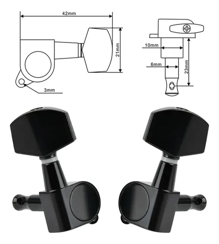 6 Piezas Guitar String Tuning Pegs Guitar Tuner Machine H...