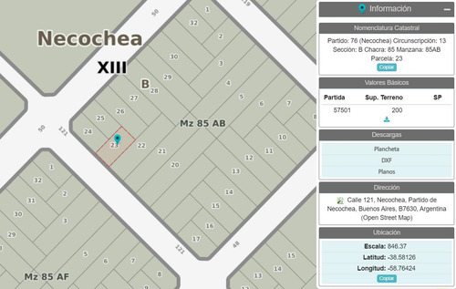 Lotes Separa/junto Venta Esquina Parque La Florida, Necochea
