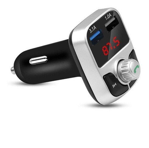 Transmisor Mp3 Bluetooth A Radio Fm Para Coche Con Cargador