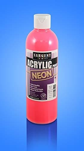 Pintura Acrílica Neón De 16 Oz, Rosa