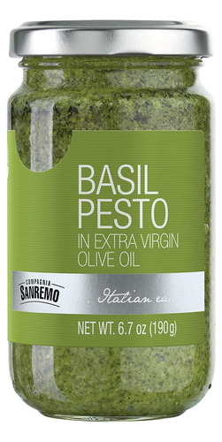 Compagnia Sanremo Pesto Dop Pesto De Albahaca, 6.7 Oz