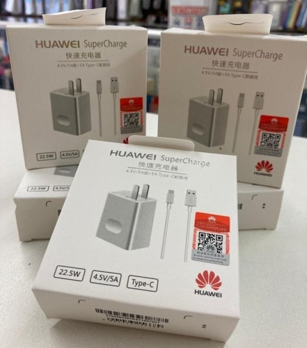 Imagen 1 de 1 de Cargador Huawei Super Carga 22.5 Watt + Cable Tipo C