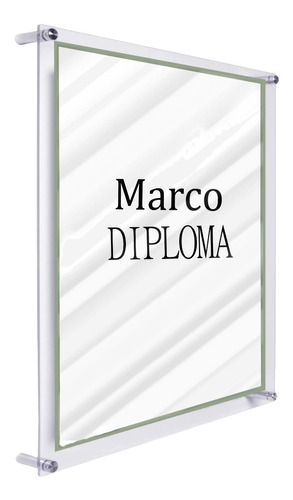 Marco Acrílico Para Diploma Diplomas Tamaño Carta 28x22cm