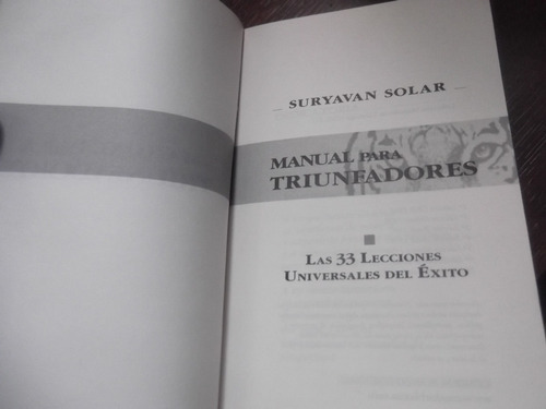Manual Para Triunfadores 33 Lecciones Exito Suryavan Solar (Usado)