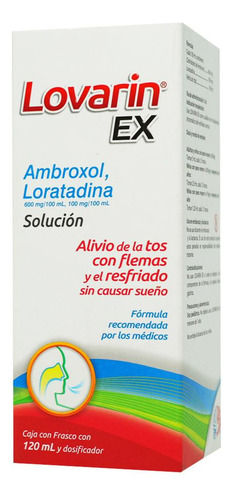 Lovarin Ex Solución 100/600 Mg, 1 Frasco 120 Ml