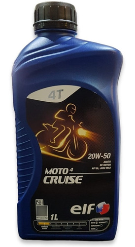 Aceite Moto 4t  20w50 Mineral Elf Moto Cruise 1 Litro