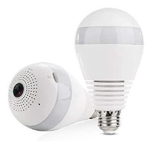 Cámara de monitoreo de vigilancia IP, lámpara LED panorámica HD, color blanco