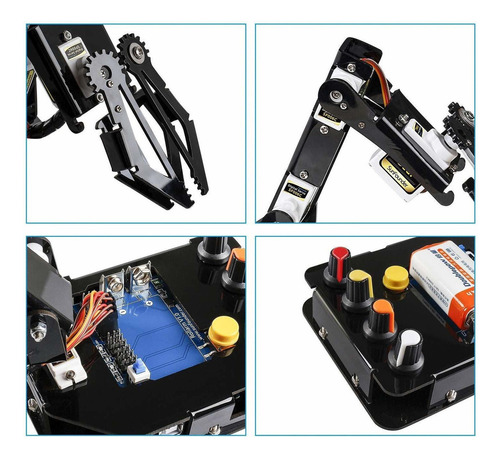 Sunfounder - Kit De Brazo Robótico Para Arduino Uno R3, Un B
