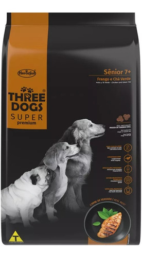 Three Dogs Senior + 7 Super Premium 15 Kg + 2 Kg Con Regalo