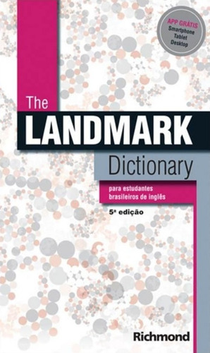 The Landmark Dictionary Ed5, De Arnon Hollaender E Vidal Varella. Editora Moderna, Capa Mole, Edição 5ª Em Português/inglês, 2020