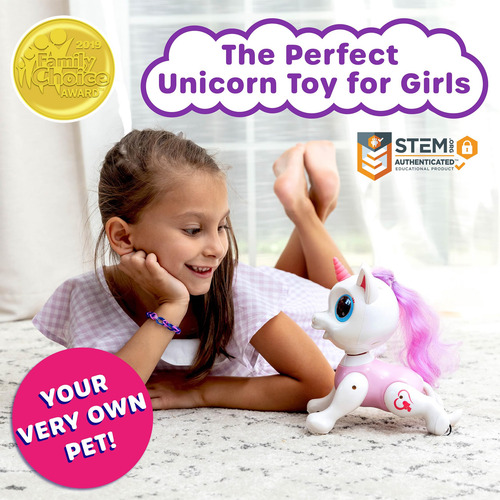 Juguete De Unicornio Robo Pets Power Your Fun Rosa A Control