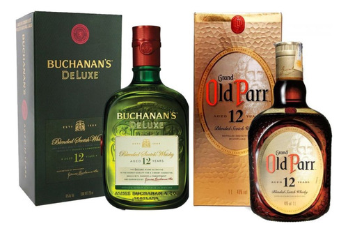 Whisky Grand Old Parr 1l + Buchanan's Deluxe 1l