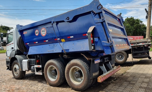 Imagem 3 de 15 de Mercedes-benz Axor 4144 Ano 2021 Caçamba Rossetti Traçado