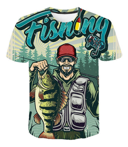 Nueva Camiseta De Pesca De Carpa Impresa En 3d De Moda