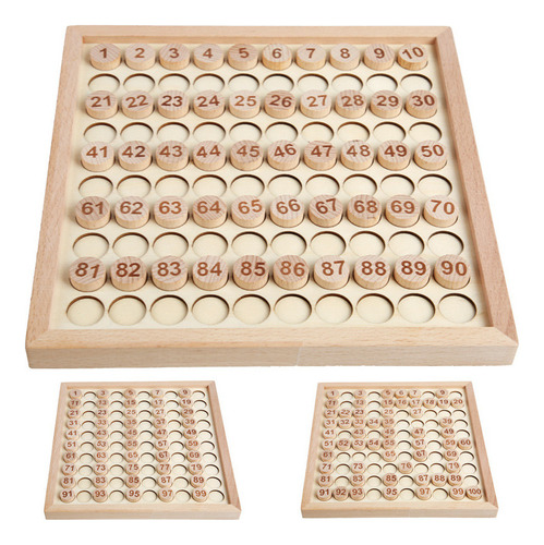 Juego De Mesa De Madera Montessori 100 Números Del 1 Al 100