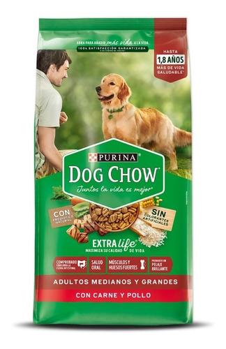 Alimento Perro Dog Chow Adultos Medianos Grandes Salud Visib