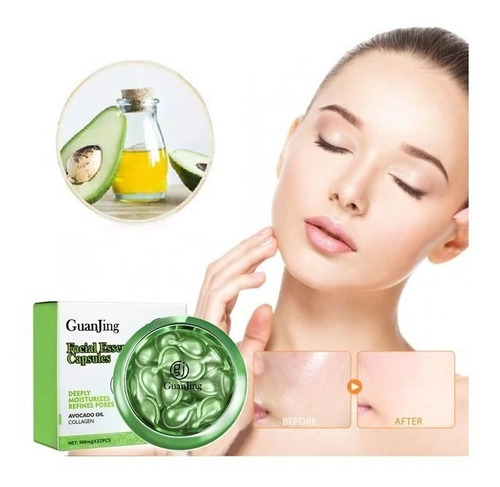 32 Cápsulas Sérum Concentrado Vitamina E Nutre Antiarrugas Momento De Aplicación Día/noche Tipo De Piel Colágeno Palta