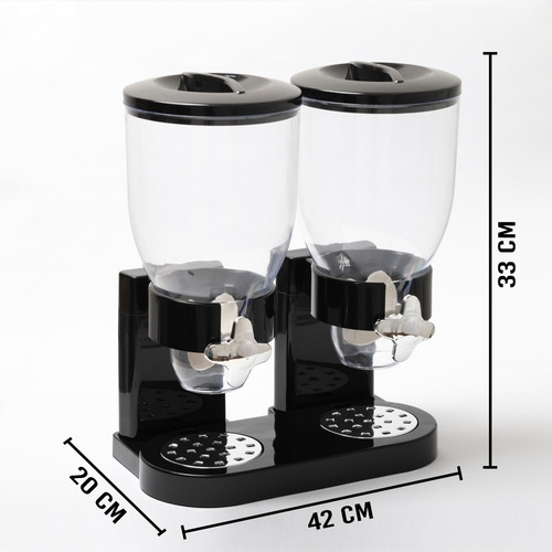 Imagen 2 de 10 de Dispensador De Cereales Semillas Acrilico Kipro