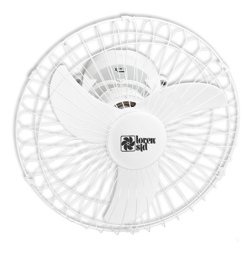 Ventilador De Teto Orbital 50cm Loren Sid Branco Gira 360º